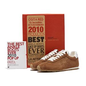 OSITA RED Женские повседневные туфли на низком ходу с амортизацией, износостойкие, дышащие, противоскользящие, в коробке, темно-коричневые [с незаметным увеличением роста на 5 см]