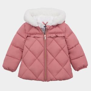 Детская пуховая куртка Rokka&Rolla для девочек, зимнее пальто на флисовой подкладке, розовый