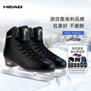 HEAD HEAD F600 коньки для фигурного катания, черные, полный комплект, жесткая защита, размер 38