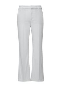 Расклешенные плиссированные брюки COMMA, белый