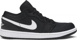 Кроссовки Wmns Air Jordan 1 Low Black, черный