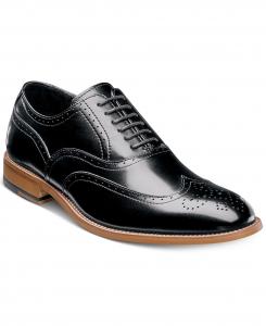 Мужские оксфорды dunbar wingtip Stacy Adams, черный