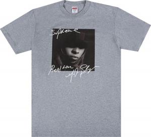Футболка Supreme Mary J. Blige Tee 'Heather Grey', серый