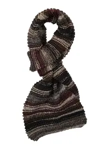 Модный шарф COLLEZIONE ALESSANDRO "Liah", производство Италия, коричневый