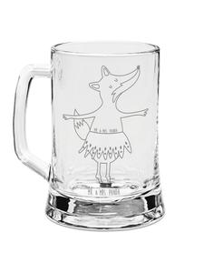 Пивная кружка лиса балерина без слов прозрачная Mr. & Mrs. Panda
