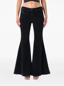 Расклешенные хлопковые джинсы D-bleess 1970 года DIESEL, черный