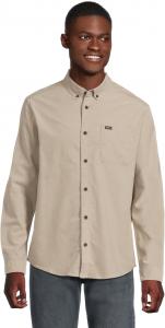 Мужская хлопковая толстовка Thatll Do Stretch с длинным рукавом RVCA, Mushroom