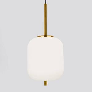 Подвесной светильник Nova Luce Lato Typ B, опаловое стекло / алюминий - 1 лампа - золото