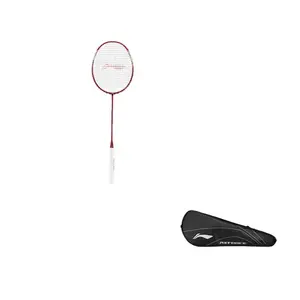 LINING Thunder Small Steel Cannon серия бадминтонная ракетка full carbon атакующие жесткая головка продвинутый уровень unisex красный