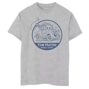 Футболка с изображением значка «Тачки» Disney/Pixar для мальчиков 8–20 лет Tow Mater Salvage Badge Disney / Pixar