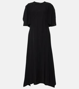 Шелковое макси-платье Stella McCartney, черный