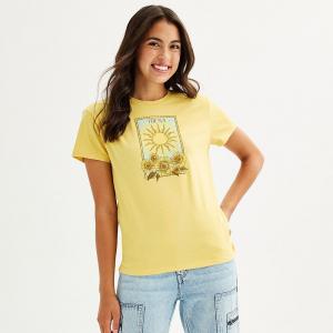 Детская футболка с изображением карт Таро "Солнце", цвет Ochre