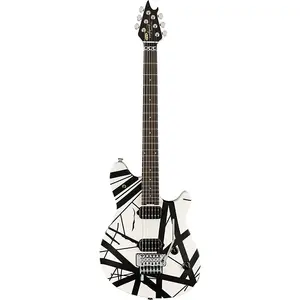 Электрогитара EVH EVH Wolfgang Special Striped Series, гриф из эбенового дерева, черно-белая