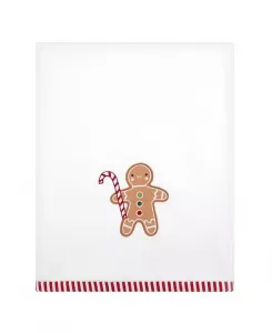 Набор банных полотенец Avanti с изображением пряничного человечка из хлопка, белый