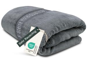 Уютное одеяло Zollner, 150x200 см, графитовый