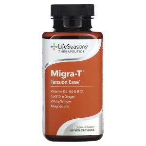 Добавка LifeSeasons Migra-T Tension Ease, 60 вегетарианских капсул