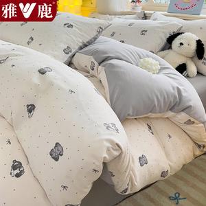 Yalu Комплект постельного белья 1,8 м, 4 предмета: пододеяльник 180x220 см