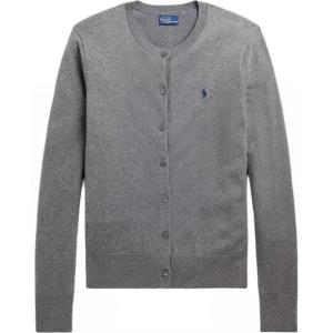 Трикотажная женская серая футболка Polo Ralph Lauren