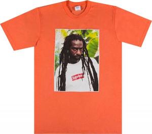 Футболка Supreme Buju Banton Tee 'Neon Orange', оранжевый
