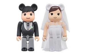 BE@RBRICK Bearbrick The Wedding Groom And Bride Multi
