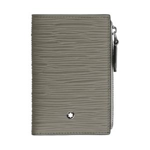 Кожаный кошелек мини мужской earth gray MONTBLANC