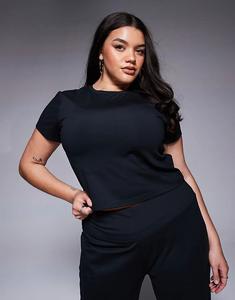 Мягкая на ощупь футболка Curve Icon для малышей черного цвета ASOS 4505