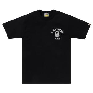 Футболка BAPE Honeycomb College ATS Черный/Серый