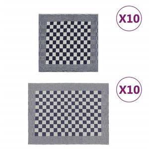 20 шт. Комплект полотенец черный и белый хлопок DKD HOME DECOR