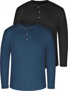 Normani Рубашка 2 x Lange Unterhosen Ski- und Thermounterwäsche in Grün/Schwarz