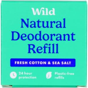 Сменный блок дезодоранта Wild Natural Fresh Cotton and Sea Salt 40 г Heiko Wild