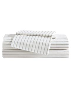 Комплект постельного белья из 100% хлопкового перкаля с принтом, 3 предмета, размер Twin Eddie Bauer, White