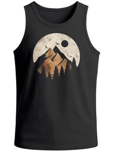 Рубашка Neverless Mountain Scape, черный