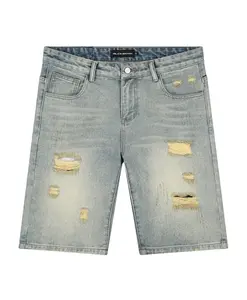 Потертые джинсовые шорты Black Bananas, синий