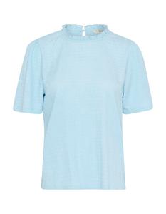 Блузка с коротким рукавом Cream Blouse Fenja, небесно-синий