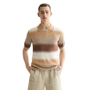 Поло с коротким рукавом Scotch & Soda Degrade, бежевый