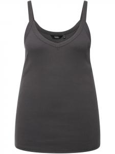 Футболка Ulla Popken Strick Top, цвет graphitgrau