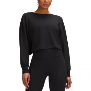 Свитшот женский с узлом спереди и сзади Lululemon, черный