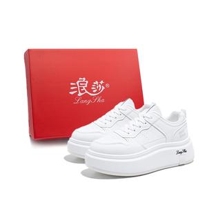 Lanza Женские противоскользящие износостойкие низкие скейтерские кеды White, цвет White