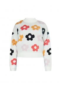 Джемпер myMo CO-BRANDED WITH SWIRLY, Weiss Mehrfarbig/Multi-Coloured