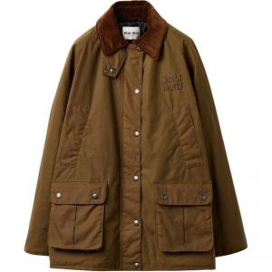 MIU MIU Куртка армейского зеленого цвета, Army Green