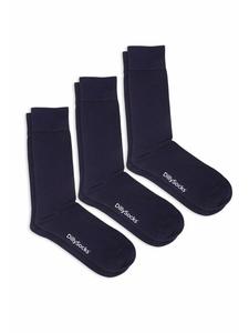 Носки DillySocks 3er Pack One Color Smooth, цвет smooth dark navy