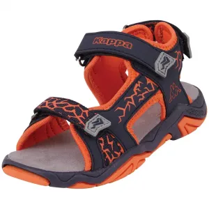 Сандалии Kappa с ремешками - с тремя регулируемыми по ширине застежками-липучками, оранжевый