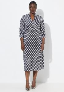 Платье Ulla Popken Day dress, Snow White/White