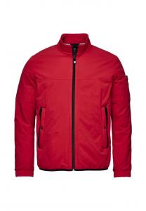 Всесезонная летняя куртка с практичным карманом на рукаве New Canadian, красный