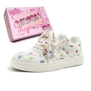 Низкие женские кроссовки для скейтбординга, разноцветные Take the Qin, Multicolor[Gift Box Set]