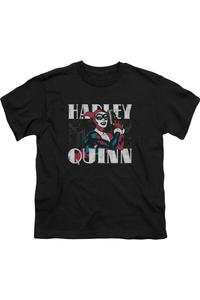 Футболка с коротким рукавом для детей Batman Harley Bold Gildan, черный
