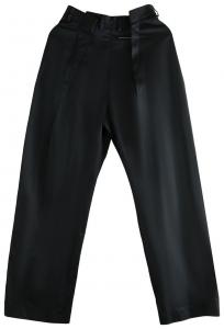 Плиссированные брюки MM6 Maison Margiela, черный