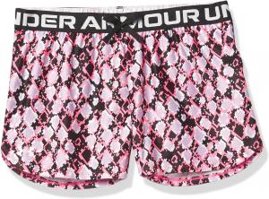 Шорты с принтом Play Up для девочек от Under Armour, Cerise (653)/White