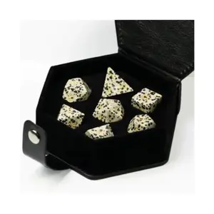 Набор Poly — черный в крапинку с золотом, Dice Sets - Gemstone (Foam Brain Games)