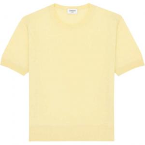 Футболка Regular SS26 для женщин SAINT LAURENT, светло-желтый